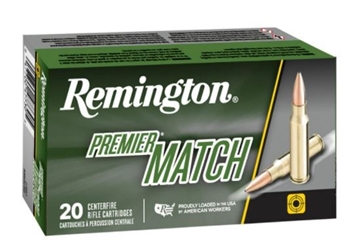 Picture of Remington Ammunition Premier Match 6mmCreedmoor 107gr Sierra MatchKing BTHP 20 Per Box/10 Case 20001