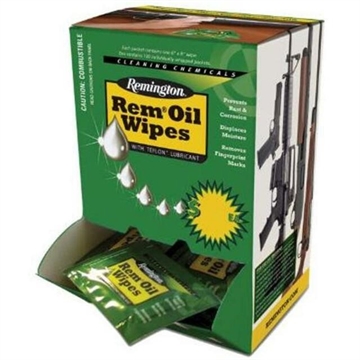 Picture of REMINGTON REM OIL WIPES (INDIVIDUAL PACKED) 6IN X 8IN WIPES 100 PACK 18471