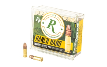 Picture of Remington Ammunition Ranch Hand Rimfire 22LR 38gr Copper Plated Hollow Point 100 Per Box/50 Case R21273