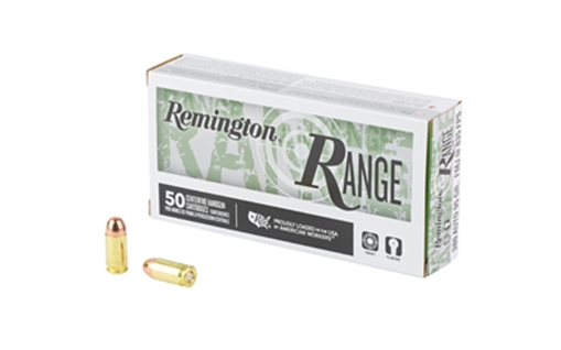 Picture of Remington Range Handgun Ammunition .380 Auto 95gr FMJ 945 fps 50/ct 27775