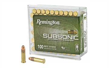 Picture of Remington Ammunition Subsonic Rimfire 22LR 40gr Hollow Point 100 Per Box/50 Case 21137
