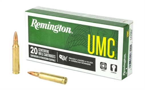 Picture of Remington Ammunition UMC 223Rem 55gr Full Metal Jacket 20 Per Box/10 Case 23711