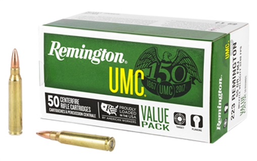 Picture of Remington Ammunition UMC Value Pack 223Rem 55gr Full Metal Jacket 50 Per Box/8 Case 23966