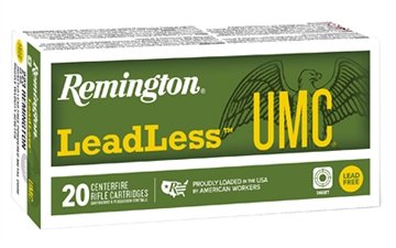 Picture of Remington Remington UMC Leadless Centerfire Rifle Ammo 223 Rem 55 gr. Lead Free Jacketed 20 rd. R21420