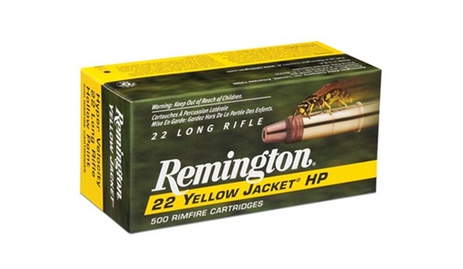 Picture of Remington Ammunition Yellow Jacket Rimfire 22LR 33gr Truncated Cone Hollow Point 100 Per Box/50 Case 21280