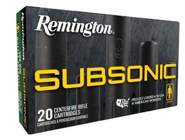 Picture of Remington Subsonic Rifle Ammunition 308 Win 190gr HP 1050 fps 20/ct 27746