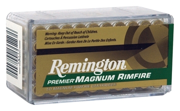 Picture of Remington Ammunition Premier Magnum Rimfire 17HMR 17gr AccuTip V 50 Per Box/40 Case 28464