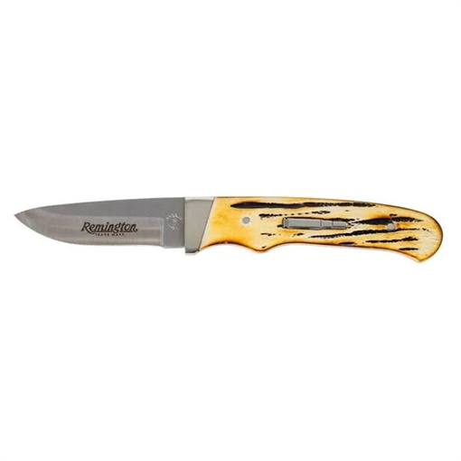 Picture of Remington 2026 Bullet Knife King of the Mountain 3-1/2" Drop Point Blade Stag Bone R15698