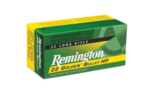 Picture of REMINGTON 22 GOLDEN BULLET AMO 22LR HV 36 HP 50RD (10 PER SLEEVE 100 BOX CASE) 21008 1622