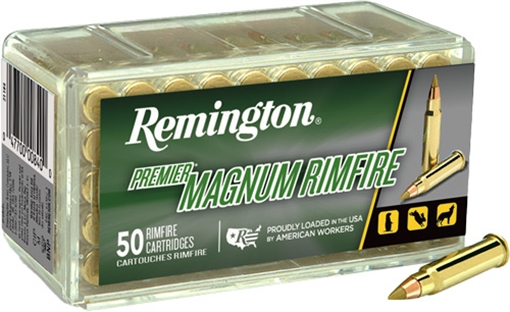 Picture of Remington Ammunition Premier Magnum Rimfire 22WMR 33gr AccuTip V 50 Per Box/40 Case 21184
