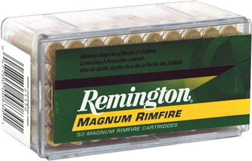 Picture of Remington Ammunition Magnum Rimfire 22WMR 40gr Jacketed Hollow Point 50 Per Box/40 Case 21170