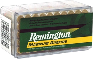 Picture of Remington Ammunition Magnum Rimfire 22WMR 40gr Jacketed Hollow Point 50 Per Box/40 Case 21170