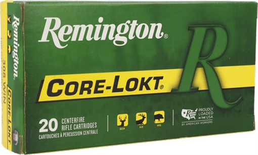 Picture of REMINGTON 308 WIN 180GR CORE-LOKT SP 20RD 10BX/CS 27844