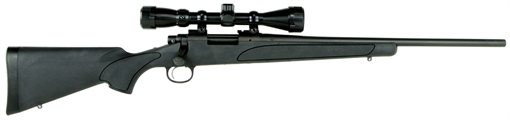 Picture of REMINGTON 700 ADL RIB 243 WIN 20IN BBL 3-9X40 MM SCOPE MATTE BLUE BLACK SYN STOCK 4RD 27092