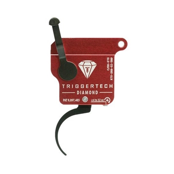 Picture of TriggerTech Trigger, 0.3-2.0LB Pull Weight, Fits Remington 700, Diamond Pro Clean Trigger, (Curved), Right Hand, Adjustable, Black Finish, Includes Installation Tools, Instruction Book, & TriggerTech Patch R70-SRB-02-TNP R70SRB02TNP