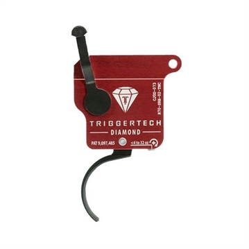 Picture of TriggerTech Trigger, 0.3-2.0LB Pull Weight, Fits Remington 700, Diamond Curved Clean Trigger, Right Hand, Adjustable, Black Finish, Includes Installation Tools, Instruction Book, & TriggerTech Patch R70-SRB-02-TNC R70SRB02TNC
