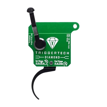 Picture of TriggerTech Diamond Two-Stage Pro Curved Trigger with 0.50-2.80 lbs Draw Weight & Green w/Black Parts Finish for Remington 700 Right R70TGB02TNP