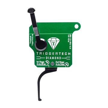 Picture of TriggerTech Diamond Two-Stage Flat Clean Trigger with 0.50-2.80 lbs Draw Weight & Green w/Black Parts Finish for Remington 700 Right R70TGB02TNF