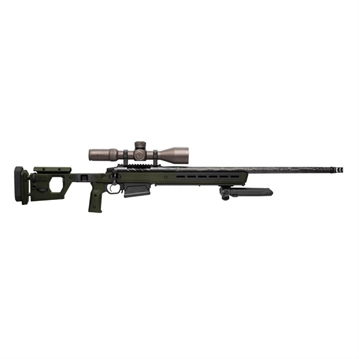 Picture of Magpul Industries Pro 700L Fixed Chassis, Fits Remington 700 Long Action, Fits Most Long Action AICS Pattern Magazines, Ambidextrous, Billet Aluminum/Magpul Polymer Material, OD Green MAG1003-ODG