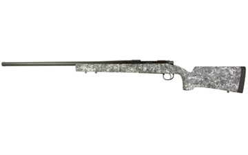 Picture of Remington 700, Long Range, Bolt Action Rifle, 300 Winchester Magnum, 26" Threaded Barrel, Matte Finish, Black, Timney Impact700 Trigger, HS Precision Stock, Grey with Black & White Speckles, 3 Rounds, Right Hand R84176