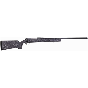 Picture of Remington 700, Long Range, Bolt Action Rifle, 308 Winchester, 26" Threaded Barrel, Matte Finish, Black, Timney Impact700 Trigger, HS Precision Stock, Grey with Black & White Speckles, 4 Rounds, Right Hand R84171