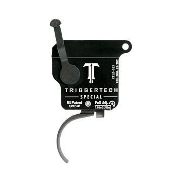 Picture of TriggerTech Trigger, 1.0-3.5LB Pull Weight, Fits Remington 700, Special Curved Trigger, Bolt Release Model, Right Hand, Adjustable, Black Finish, Includes Installation Tools, Instruction Book, & TriggerTech Patch R70-SBB-13-TBC R70SBB13TBC