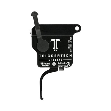 Picture of TriggerTech Trigger, 1.0-3.5LB Pull Weight, Fits Remington 700, Special Flat Trigger, Bolt Release Model, Right Hand, Adjustable, Black Finish, Includes Installation Tools, Instruction Book, & TriggerTech Patch R70-SBB-13-TBF R70SBB13TBF