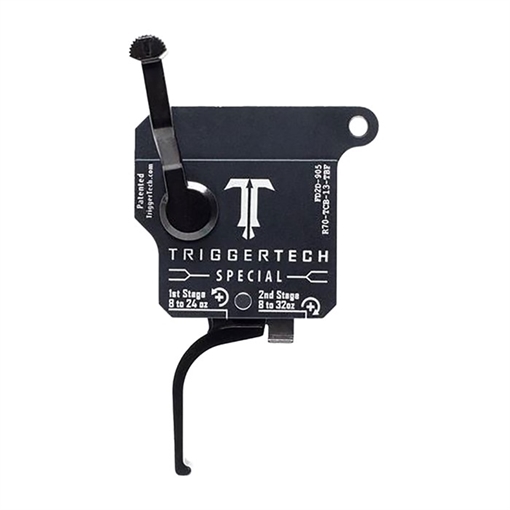 Picture of TriggerTech Special Two-Stage Flat Trigger with 1-3.50 lbs Draw Weight Black Finish for Remington 700 Right R70TCB13TBF