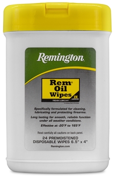 Picture of Remington Accessories Rem Oil Cleans/Lubricates/Protects Wipes 24 Count 16325