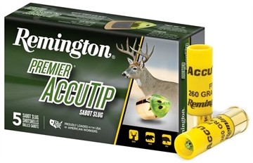 Picture of Remington Ammunition Premier AccuTip 20 Gauge 3" Sabot Slug Shot 5 Per Box/ 20 Cs 20498