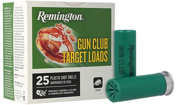 Picture of Remington Gun Club, Target Loads, 12 Gauge, 2.75", 3 Dram,#7.5, 1 1/8 oz, Shotshell, 25 Round Box 20232 20234