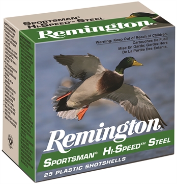 Picture of REMINGTON SPORTSMAN HI-SPEED STEEL LOADS AMO 12GA 3IN 1 3/8OZ #2 1300FPS 25RD (10 BOX CASE) R 20904