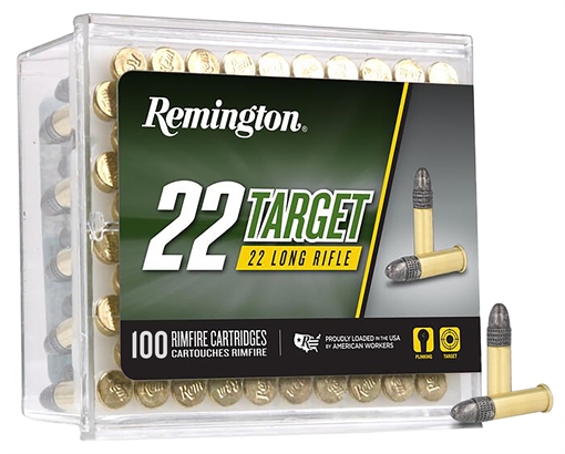 Picture of Remington Ammunition Target Rimfire 22LR 40gr Round Nose 50 Per Box/100 Case 21022