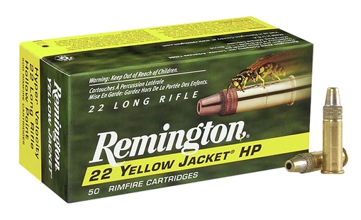 Picture of Remington Ammunition Yellow Jacket Rimfire 22LR 33gr Truncated Cone Hollow Point 50 Per Box/100 Case 21074