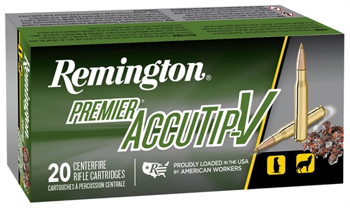 Picture of Remington Ammunition Premier Accutip-V 224Valkyrie 60gr AccuTip V Boat Tail 20 Per Box/10 Case 21202