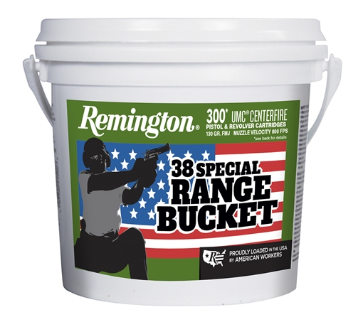 Picture of Remington Ammunition UMC Range Bucket 38Special 130gr Full Metal Jacket 300 Per Box/4 Case 23669