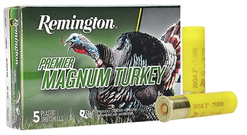 Picture of Remington Ammunition Premier Magnum Turkey 20Gauge 3" 1 1/4oz 6Shot 5 Per Box/20 Case 26859