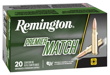 Picture of Remington Ammunition Premier Match 223Rem 52gr Boat Tail Hollow Point 20 Per Box/10 Case 27682