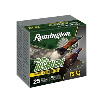 Picture of Remington Ammunition Premier Bismuth 12Gauge 3" 1 3/8oz 2Shot 25 Per Box/10 Case R20500