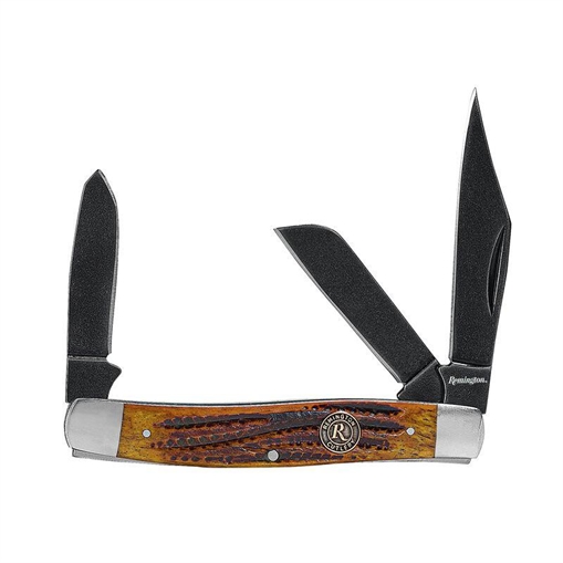 Picture of Remington Back Woods Stockman Folder Knife Blade Brown 15645