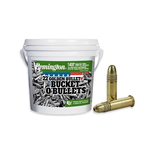 Picture of Remington Bucket of Bullets Rimfire Ammo.22 LR High Velocity 36 gr PHP 1280 fps 1400/ct 21231