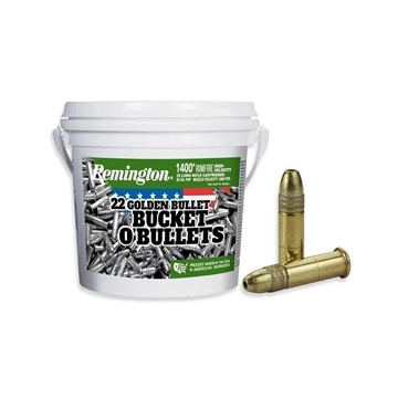 Picture of Remington Bucket of Bullets Rimfire Ammo.22 LR High Velocity 36 gr PHP 1280 fps 1400/ct 21231