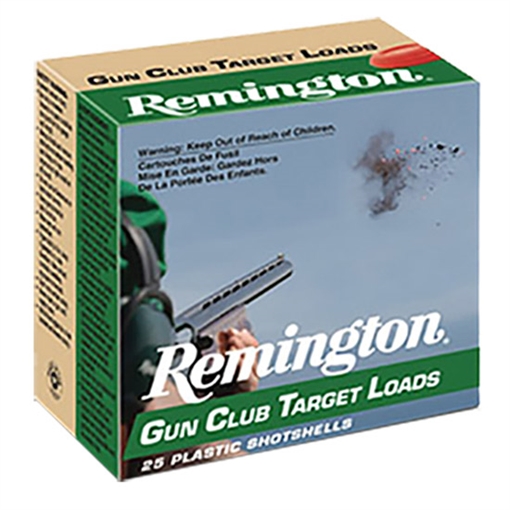 Picture of Remington Gun Club, Target Loads, 20 Gauge, 2.75", 2.5 Dram, #8, 7/8 oz, Shotshell, 25 Round Box 20235 20081
