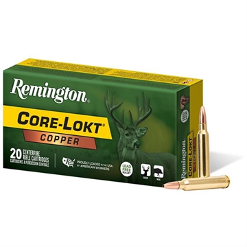 Picture of Remington Ammunition Core-Lokt Copper 300WinMag 180gr Copper Hollow Point 20 Per Box/10 Case R27858