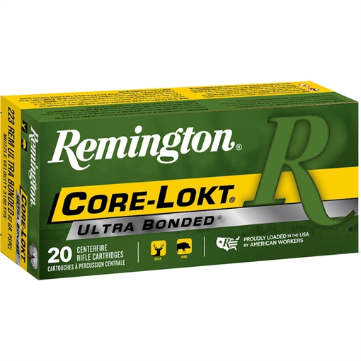 Picture of Remington Remington Core-Lokt Centerfire Rifle Ammo 223 Rem. 62 gr. Core-Lokt Ultra Bonded PSP 20 rd. 22111