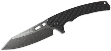Picture of REMINGTON EDC COPING FOLDER G10 BLACK HANDLE D2 STONE WASHED 4IN 15666
