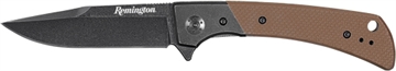Picture of REMINGTON EDC DROP POINT FOLDER G10 TAN HANDLE D2 STONE WASHED 4IN 15667