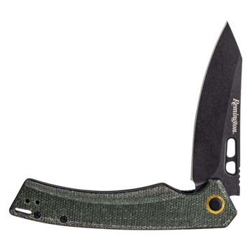 Picture of REMINGTON EDC COPING BLADE LINER LOCK FOLDER 4.5IN W/DK GRN MICARTA HANDLE R15733
