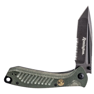 Picture of REMINGTON EDC TANTO STYLE SERRATED BLADE LINDER LOCK FOLDER 5.0IN R15735