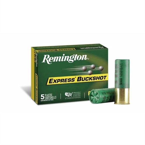 Picture of Remington Express Buckshot Shotgun Ammo 12 ga 2-3/4" 9 plts #00 1325 fps 250/ct Case (50-5/ct Boxes) 20620CASE